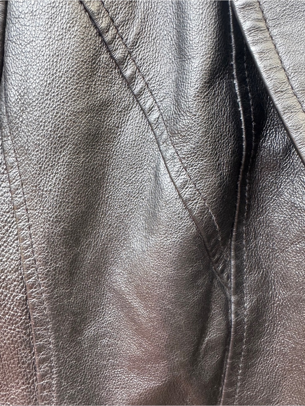 GUESS Women's Black Leather Blazer Jacket - Picture 10 of 15